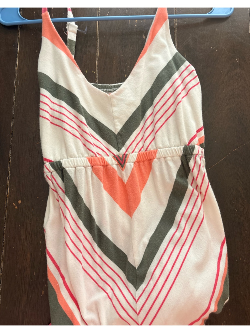 Old Navy Striped Maternity Top in Coral, Gray & White